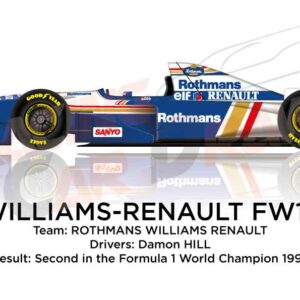 Williams - Renault FW17 n.5 second in the Formula 1 Champion 1995