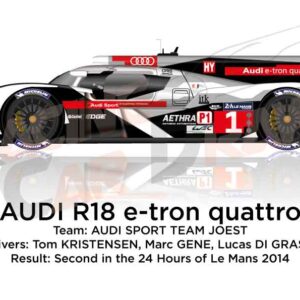 Audi R18 e-tron quattro n.1 second 24 Hours of Le Mans 2014