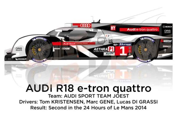 Audi R18 e-tron quattro n.1 second 24 Hours of Le Mans 2014