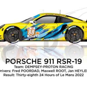 Porsche 911 RSR-19 n.88 thirty-eighth 24 Hours of Le Mans 2022