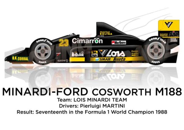 Minardi - Ford Cosworth M188 n.23 Formula 1 World Champion 1988