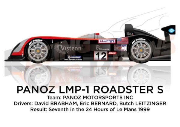 Panoz LMP-1 Roadster S n.12 finished seventh 24 Hours Le Mans 1999