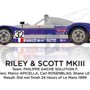 Riley & Scott MKIII n.32 in the 24 Hours of Le Mans 1999