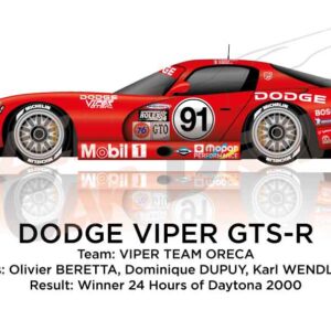 Dodge Viper GTS-R n.91 winner 24 Hours of Daytona 2000