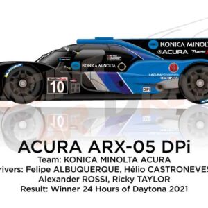 Acura ARX-05 DPi n.10 winner the 24 hours of Daytona 2021