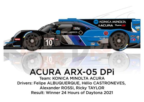 Acura ARX-05 DPi n.10 winner the 24 hours of Daytona 2021