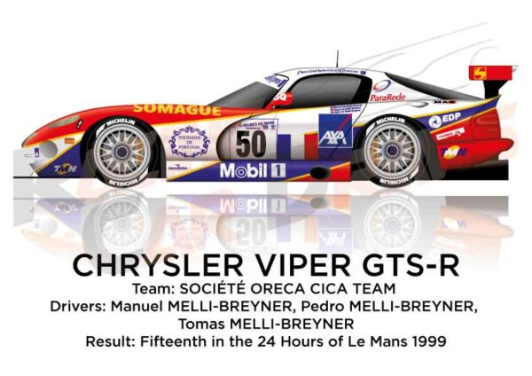 Chrysler Viper GTS-R n.50 fifteenth 24 Hours of Le Mans 1999