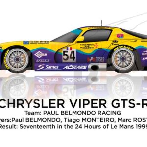 Chrysler Viper GTS-R n.54 seventeenth 24 Hours of Le Mans 1999