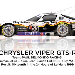 Chrysler Viper GTS-R n.55 sixteenth 24 Hours of Le Mans 1999