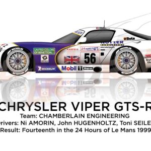 Chrysler Viper GTS-R n.56 fourteenth 24 Hours of Le Mans 1999