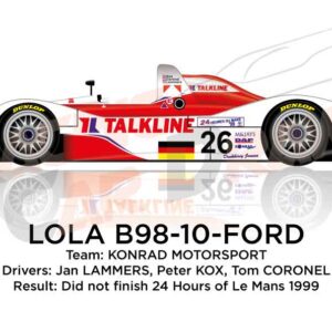 Lola B98-10 - Ford n.26 at the 24 Hours of Le Mans 1999