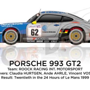 Porsche 993 GT2 n.62 twentieth at the 24 Hours of Le Mans 1999