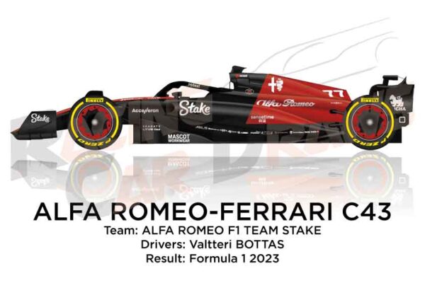 Alfa Romeo - Ferrari C43 n.77 Formula 1 2023