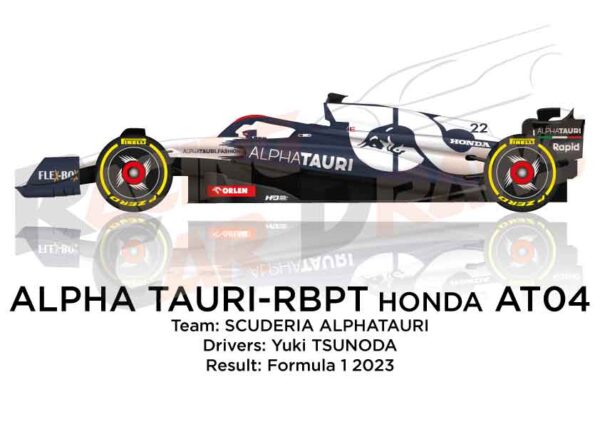 Alpha Tauri - RBPT Honda AT04 n.22 Formula 1 World Champion 2023