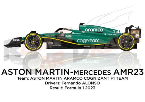 Aston Martin - Mercedes AMR23 n.14 Formula 1 2023