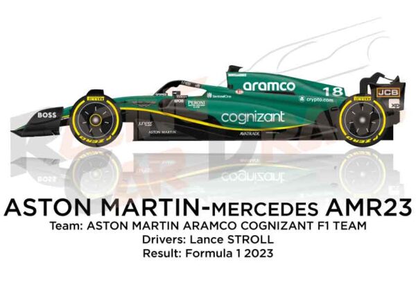 Aston Martin - Mercedes AMR23 n.18 Formula 1 2023