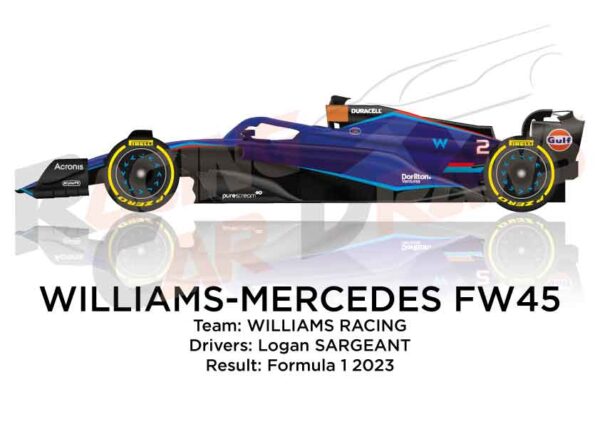 Williams - Mercedes FW45 n.2 Formula 1 2023