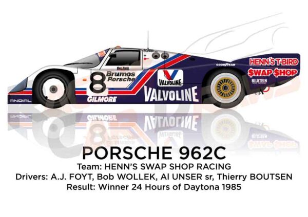 Porsche 962C n.8 winner the 24 Hours of Daytona 1985