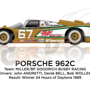 Porsche 962C n.67 winner the 24 Hours of Daytona 1989