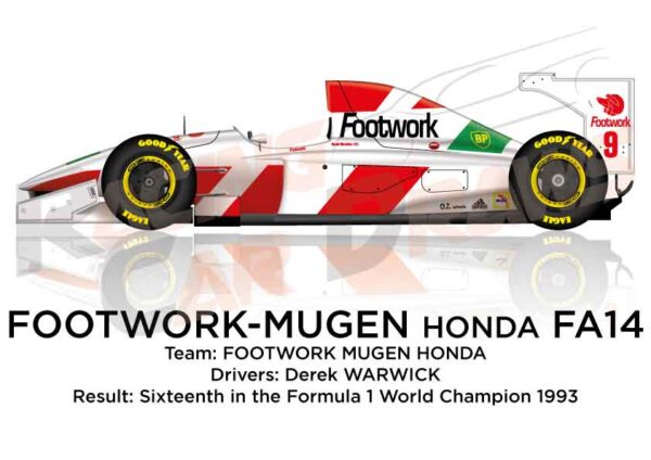 Footwork - Mugen Honda FA14 n.9 in the Formula 1 Champion 1993