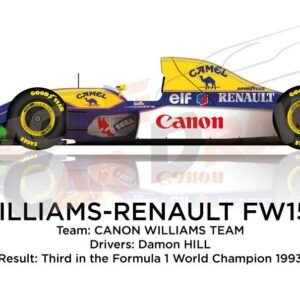 Williams - Renault FW15C n.0 third in the Formula 1 Champion 1993