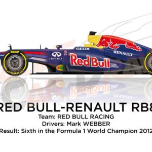 Red Bull - Renault RB8 n.2 sixth in the Formula 1 World Champion