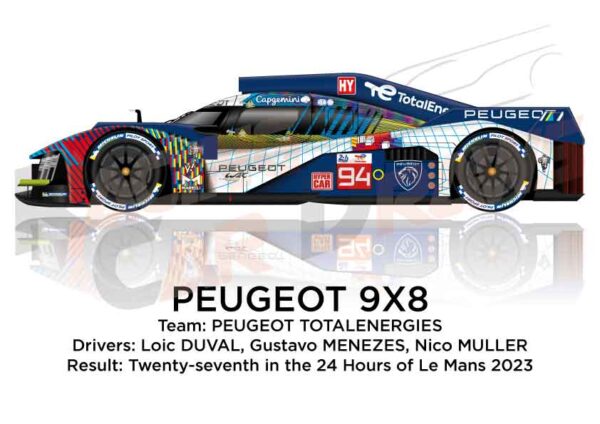 Peugeot 9X8 n.94 at the 24 Hours of Le Mans 2023