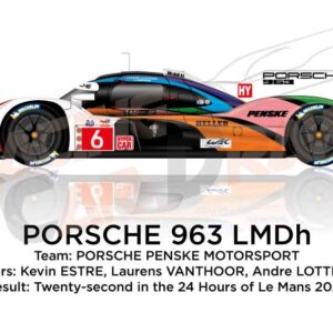 Porsche 963 LMDh n.6 24 Hours of Le Mans 2023