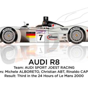 Audi R8 n.7 third in the 24 Hours of Le Mans 2000