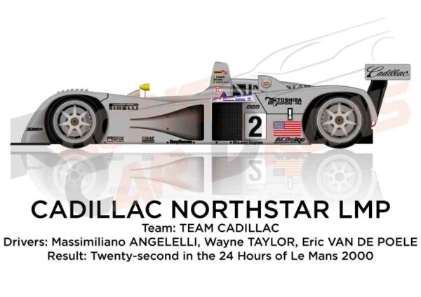 Cadillac Northstar LMP n.2 in the 24 Hours of Le Mans 2000