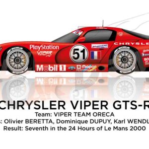Chrysler Viper GTS-R n.51 seventh 24 Hours of Le Mans 2000