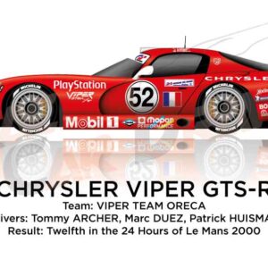 Chrysler Viper GTS-R n.52 twelfth 24 Hours of Le Mans 2000