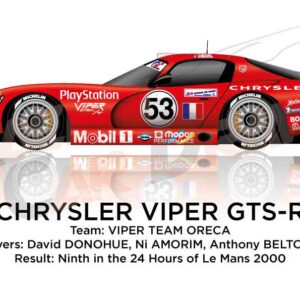 Chrysler Viper GTS-R n.53 ninth 24 Hours of Le Mans 2000