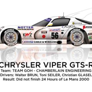 Chrysler Viper GTS-R n.56 did not finish 24 Hours of Le Mans 2000