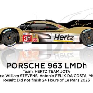 Porsche 963 LMDh n.38 in the 24 Hours of Le Mans 2023