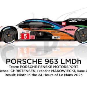 Porsche 963 LMDh n.5 ninth in the 24 Hours of Le Mans 2023