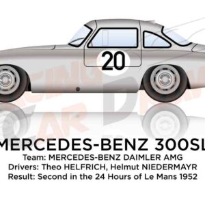 Mercedes-Benz 300 SL n.20 at the 24 Hours of Le Mans 1952