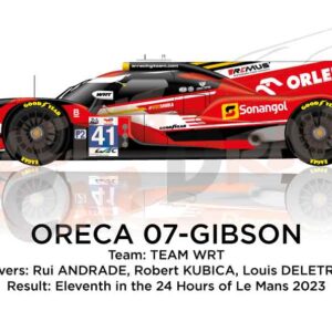 Oreca 07 - Gibson n.41 finished eleventh in the 24 hours of Le Mans 2023