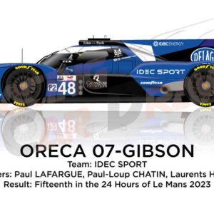 Oreca 07 - Gibson n.48 fifteenth in the 24 hours of Le Mans 2023