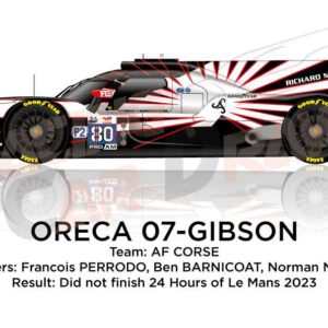 Oreca 07 - Gibson n.80 did not finish in the 24 hours of Le Mans 2023