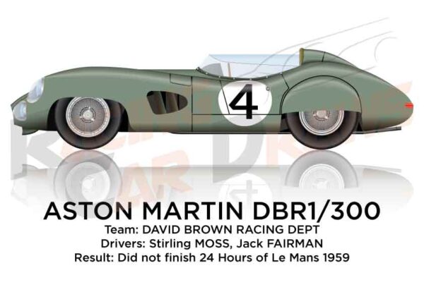 Aston Martin DBR1 n.4 did not finish 24 Hours of Le Mans 1959