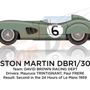 Aston Martin DBR1 n.6 second in the 24 Hours of Le Mans 1959