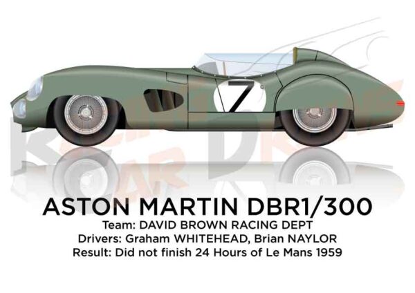 Aston Martin DBR1 n.7 did not finish 24 Hours of Le Mans 1959