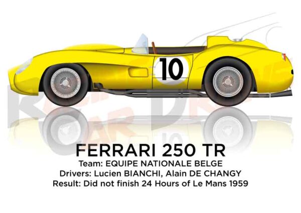 Ferrari 250 TR n.10 did not finish 24 Hours of Le Mans 1959