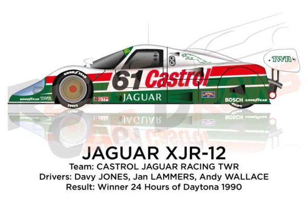 Jaguar XJR-12 n.61 winner 24 hours of Daytona 1990