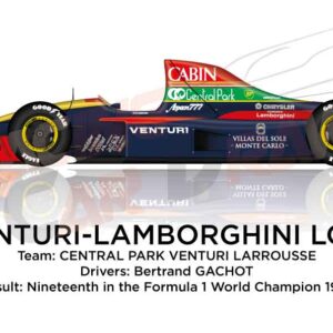 Venturi - Lamborghini LC92 n.29 in the Formula 1 World Champion 1992