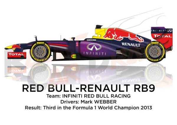 Red Bull - Renault RB9 n.2 third in Formula 1 World Champion 2013