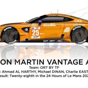 Aston Martin Vantage AMR n.25 in the 24 hours of Le Mans 2023