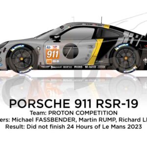 Porsche 911 RSR-19 n.911 did not finish 24 Hours of Le Mans 2023