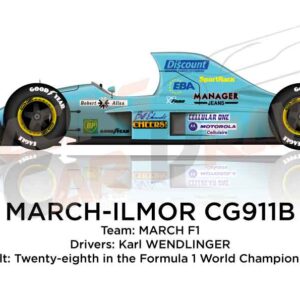 March - Ilmor CG911B n.16 in the Formula 1 Champion 1992
